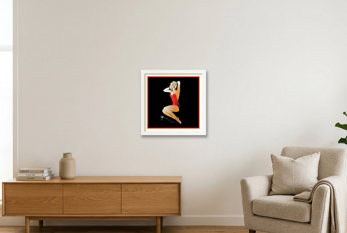 Bombshell — 30×30cm, 12×12" White Frame