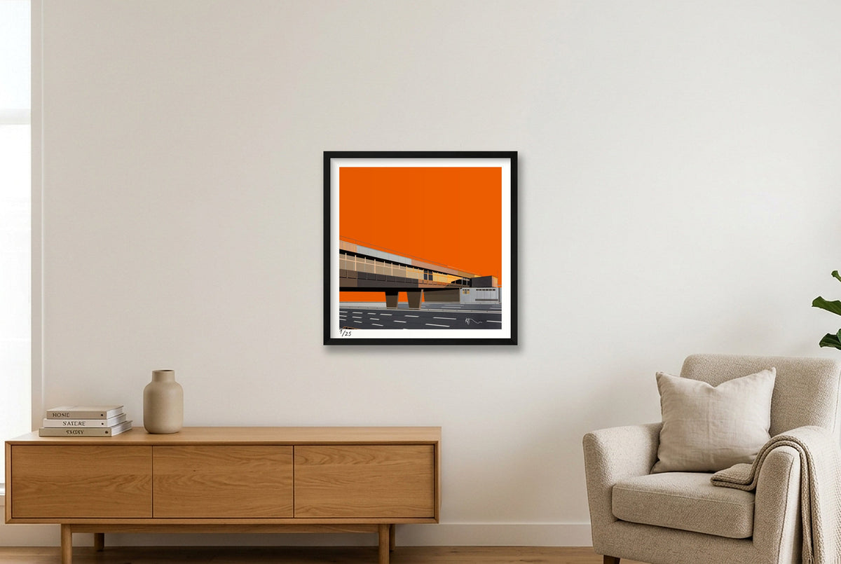 Leicester Forest East  — 50×50cm, 20×20" Black Frame