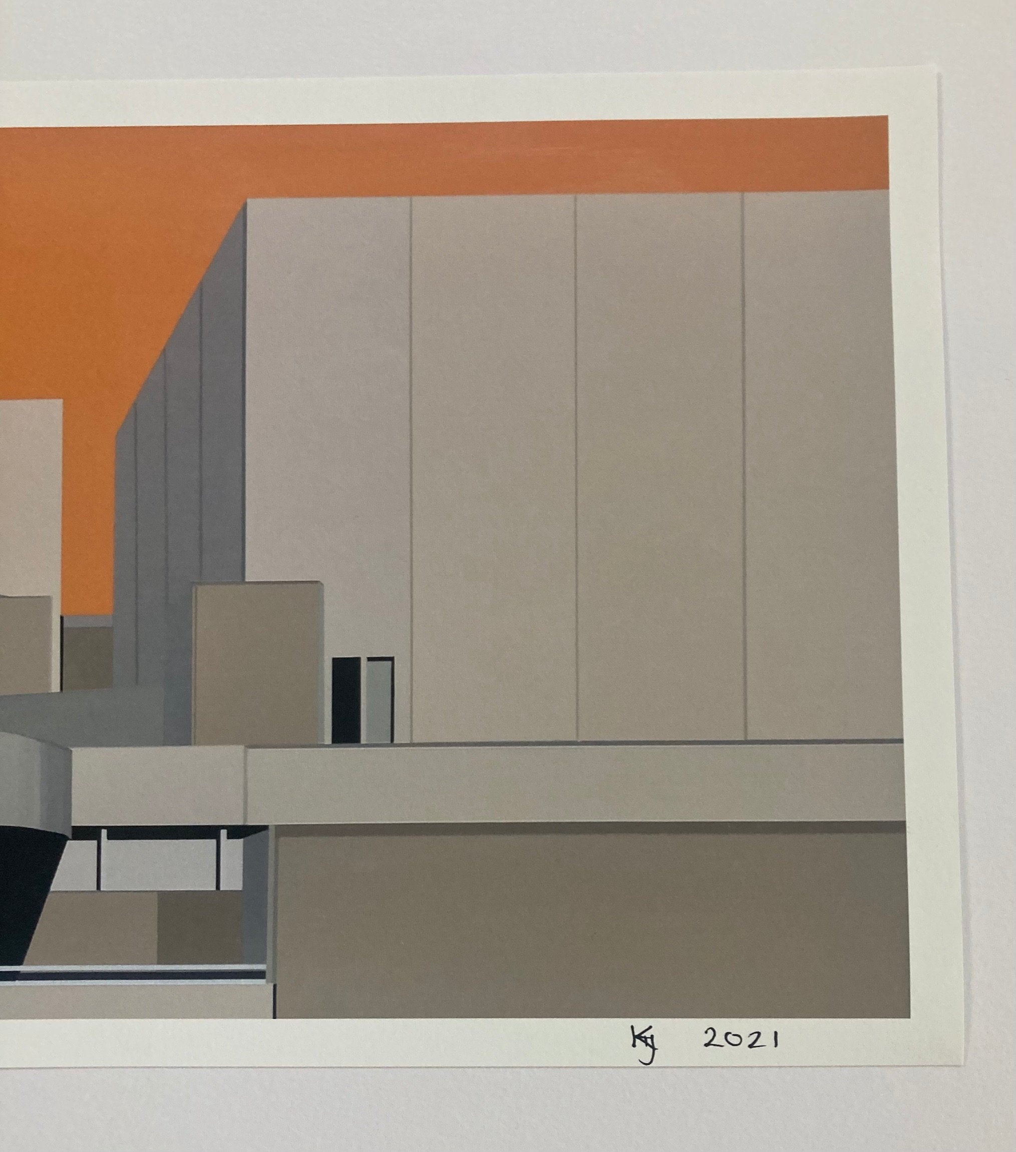 National Theatre London Fine Art Giclee Print
