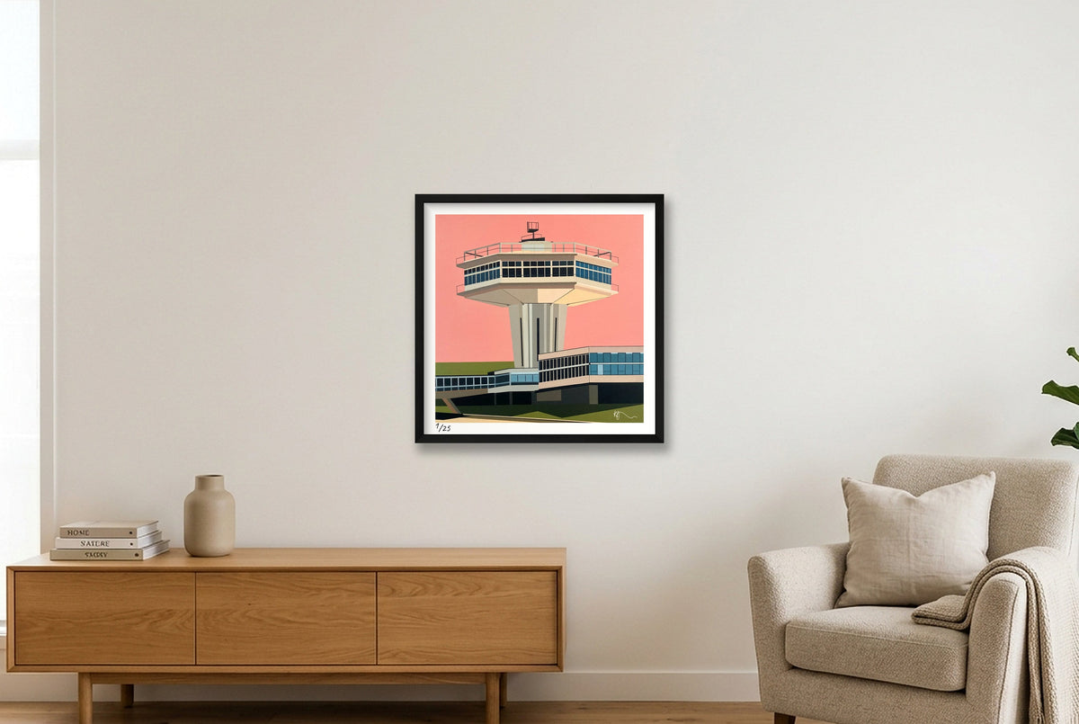 Forton signed — 50×50cm, 20×20" Black Frame