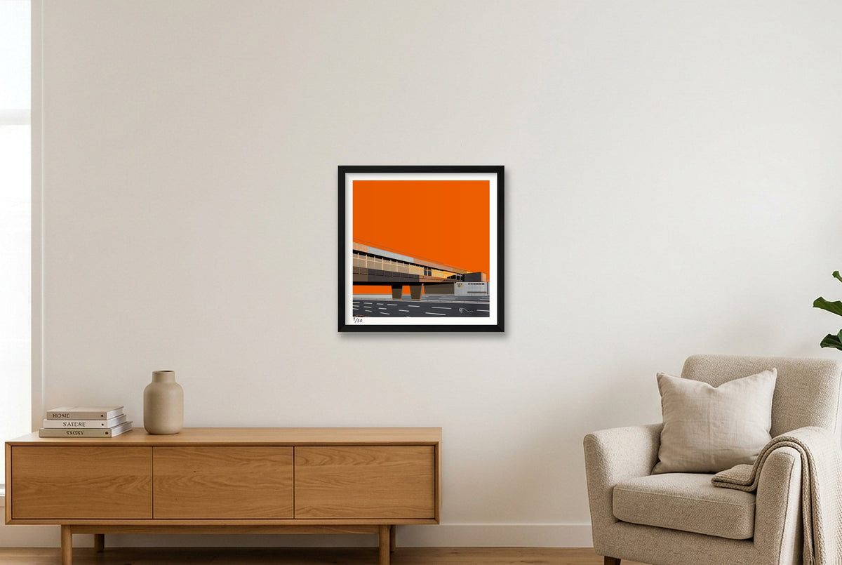Leicester Forest East  — 40×40cm, 16×16" Black Frame