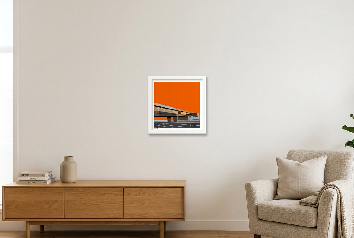 Leicester Forest East  — 30×30cm, 12×12" White Frame