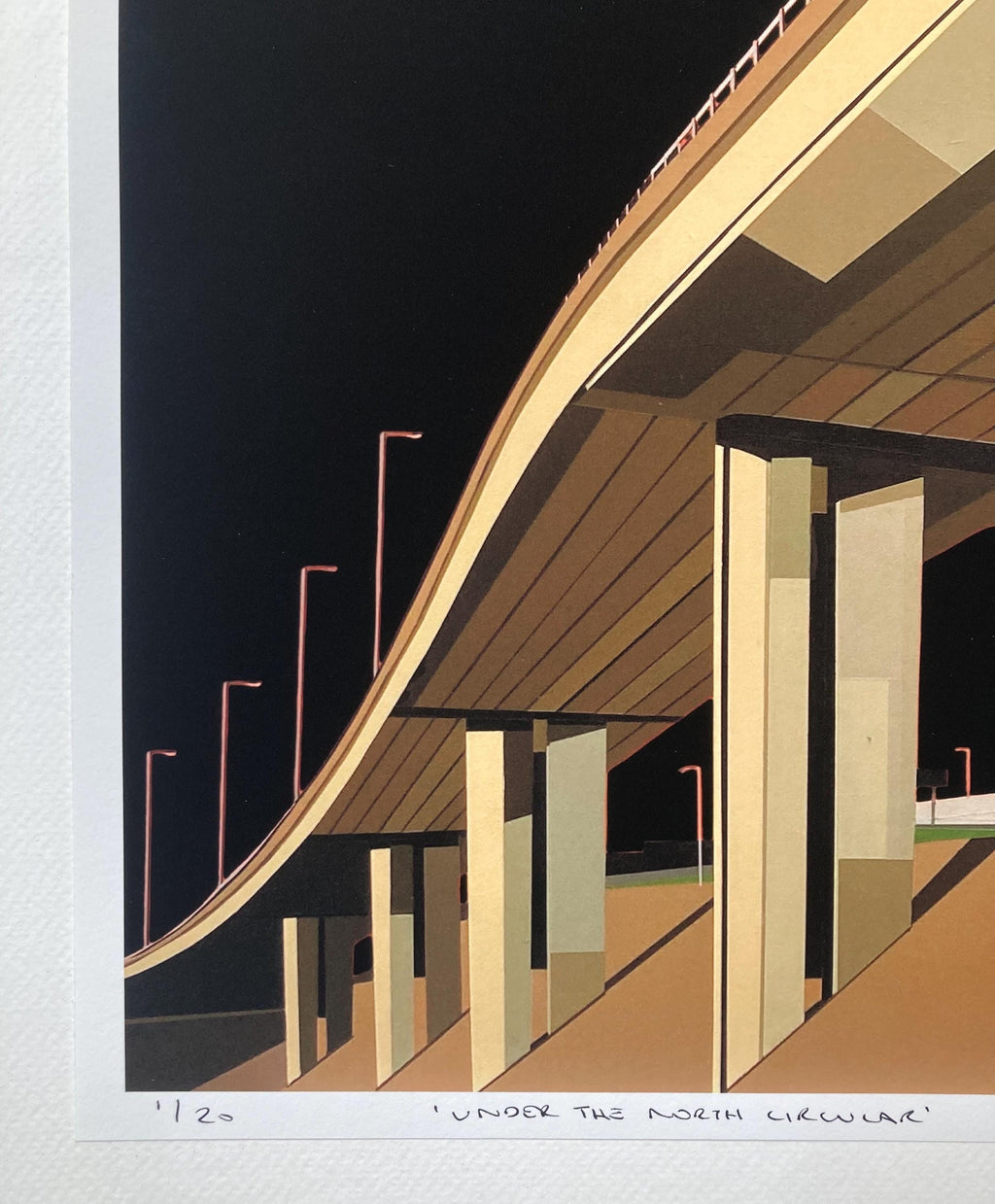 Under The North Circular Black Fine Art Giclee Print