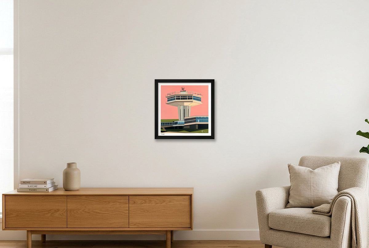Forton signed — 30×30cm, 12×12" Black Frame