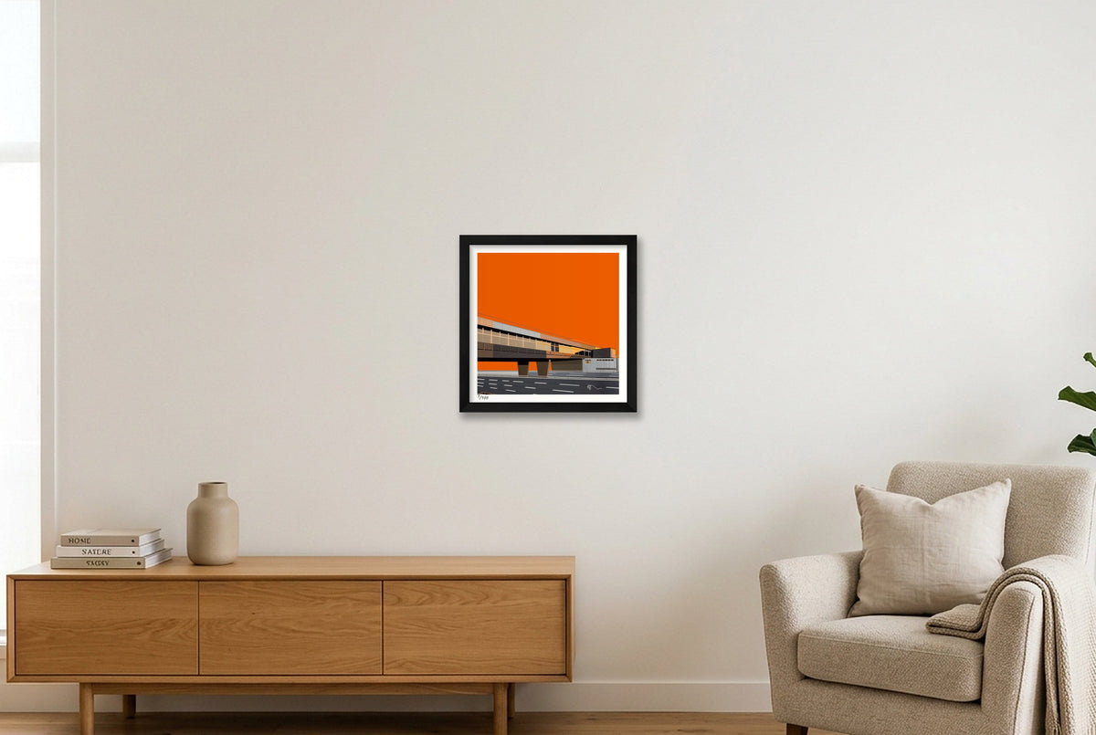 Leicester Forest East  — 30×30cm, 12×12" Black Frame