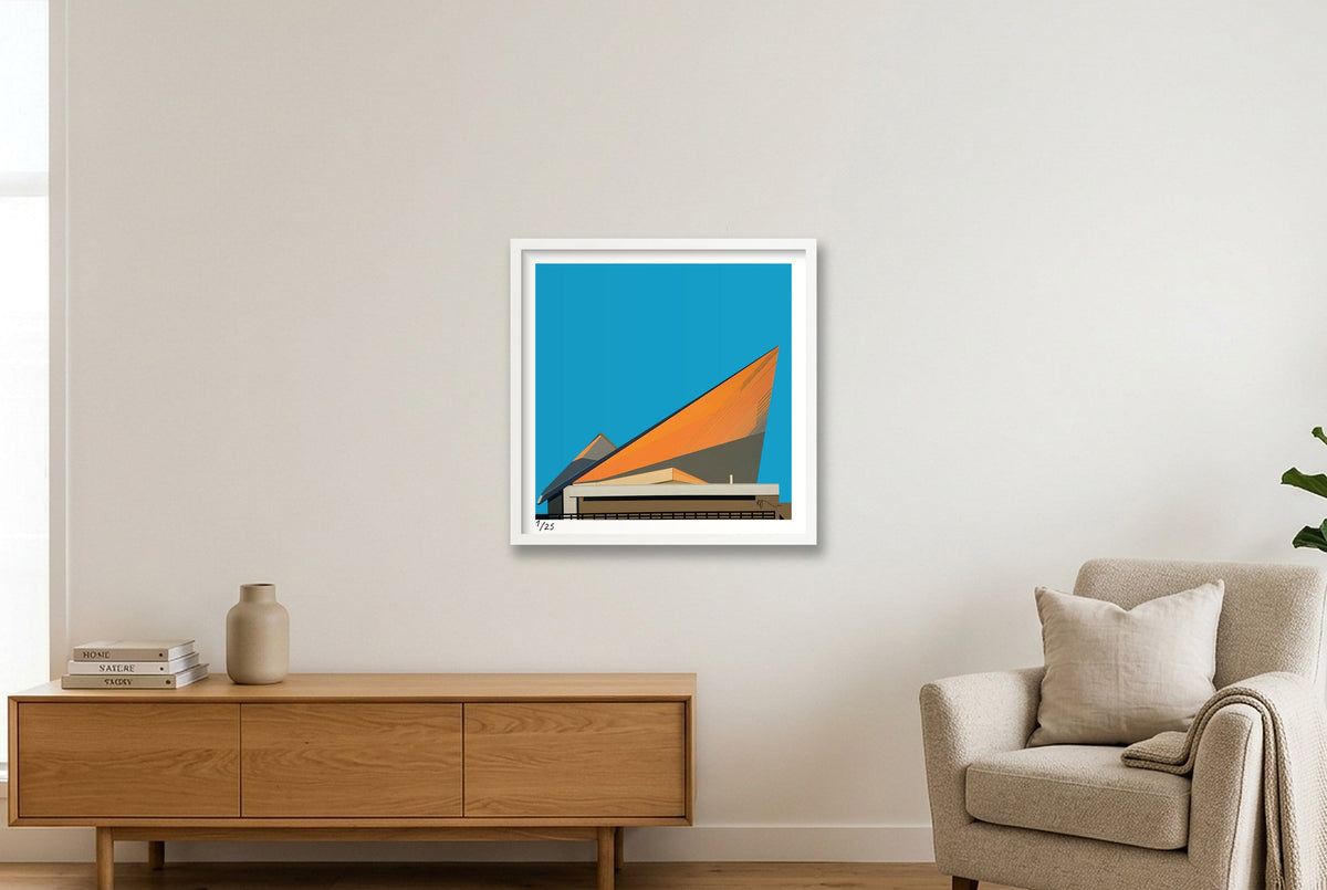 Markham Moor  — 50×50cm, 20×20" White Frame