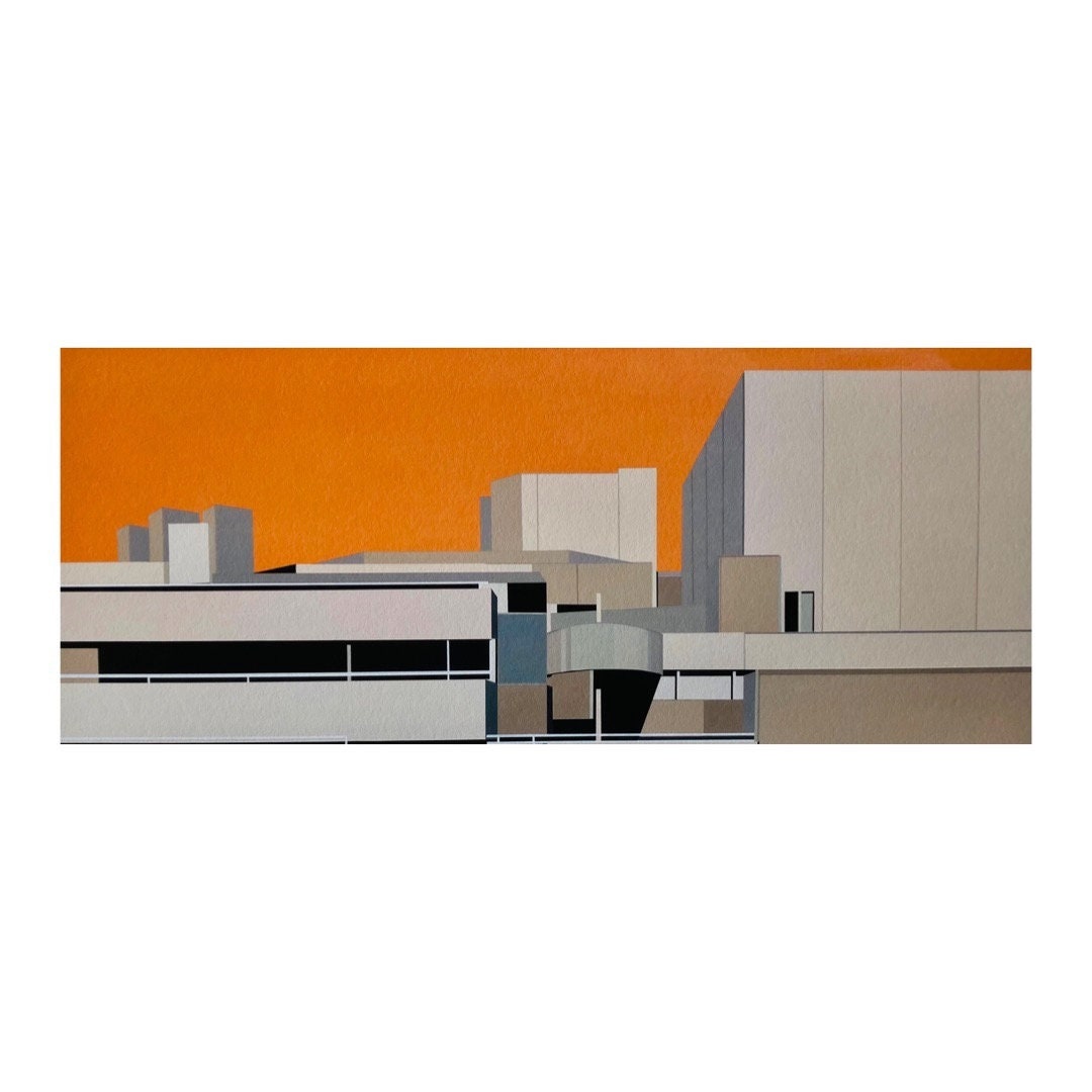 National Theatre London Fine Art Giclee Print