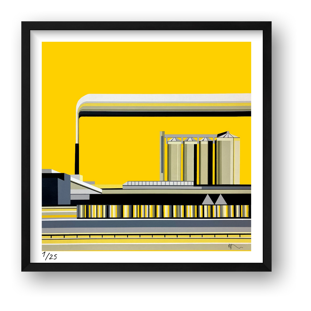 Home Yellow signed — framed