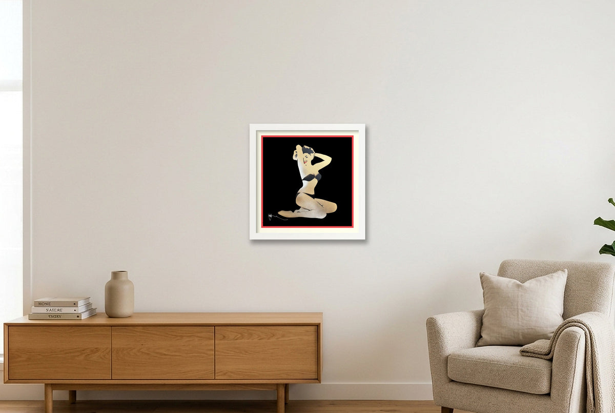 Sweet Jane  — 30×30cm, 12×12" White Frame