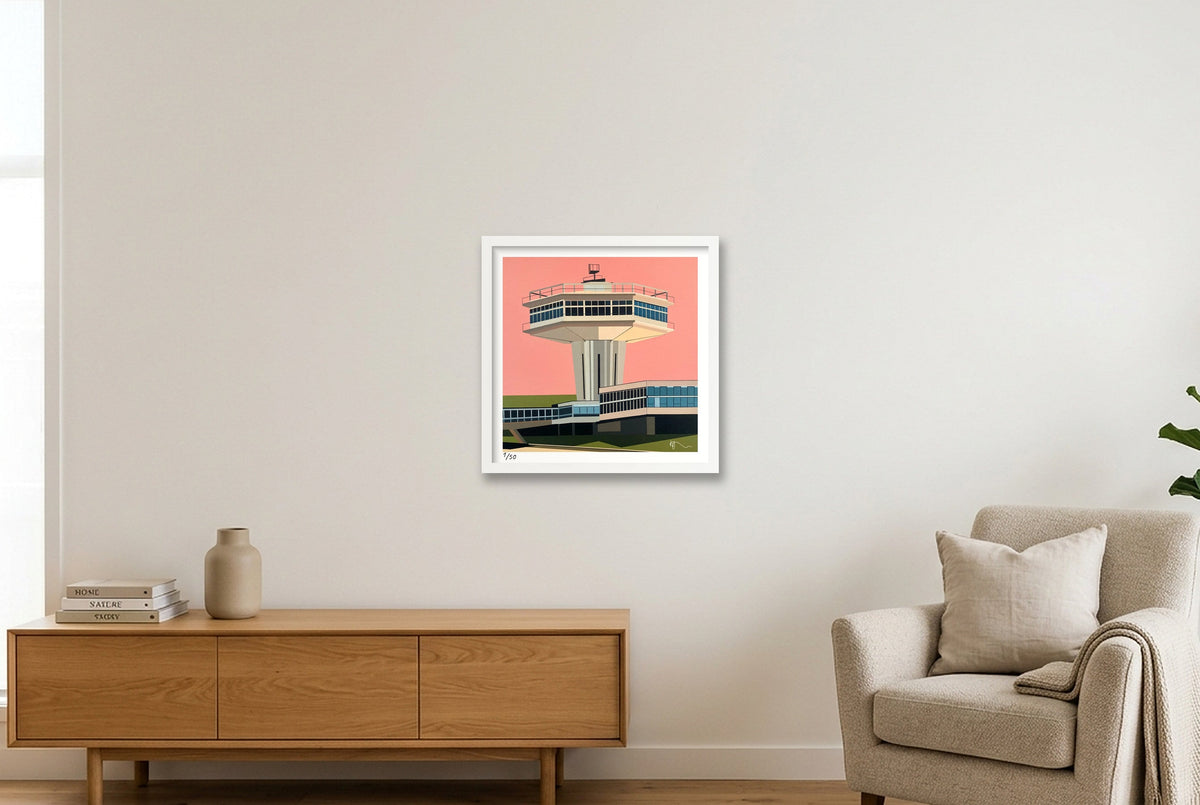 Forton signed — 40×40cm, 16×16" White Frame