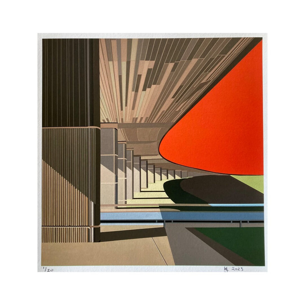 Red Hill Flyover Fine Art Giclee Print