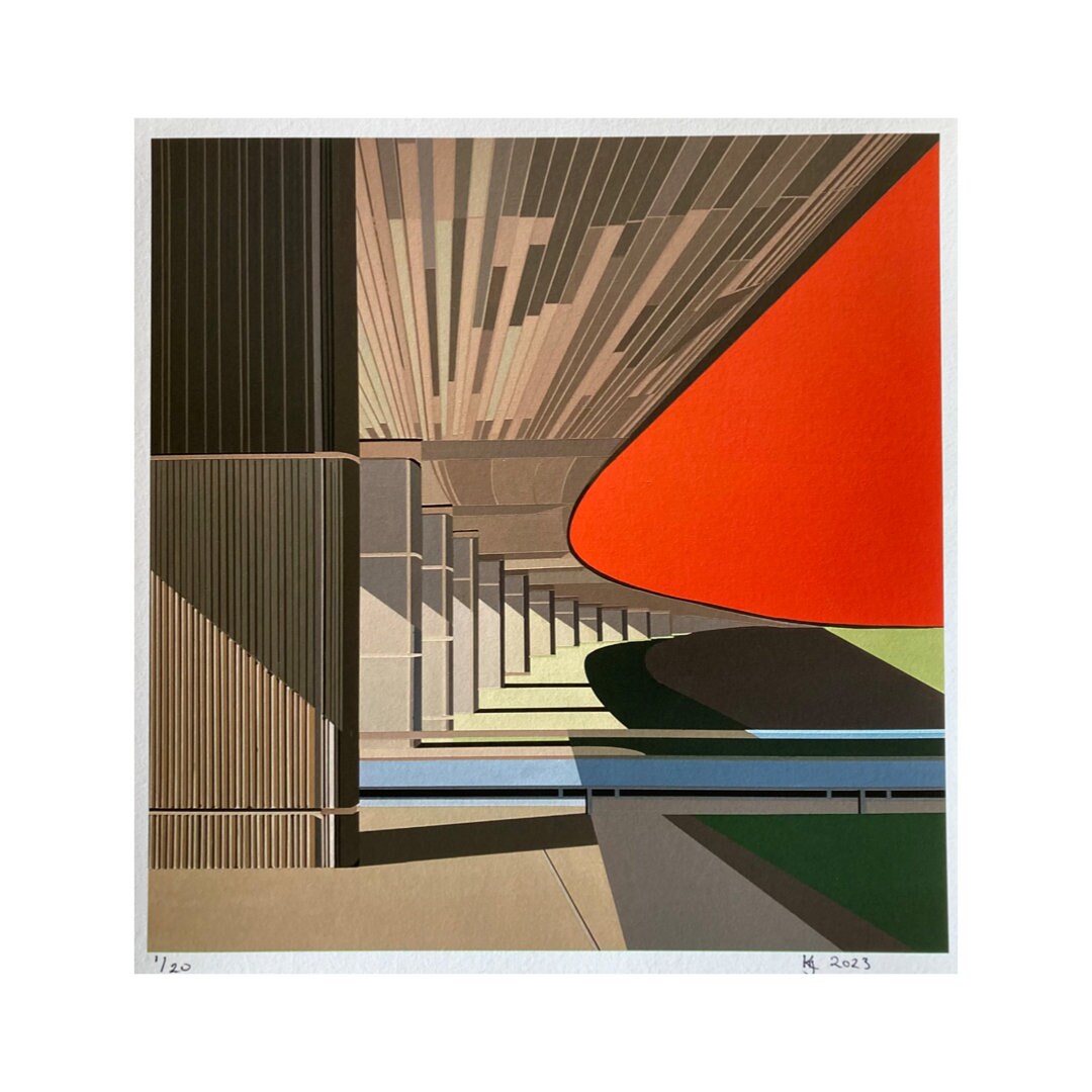 Red Hill Flyover Fine Art Giclee Print