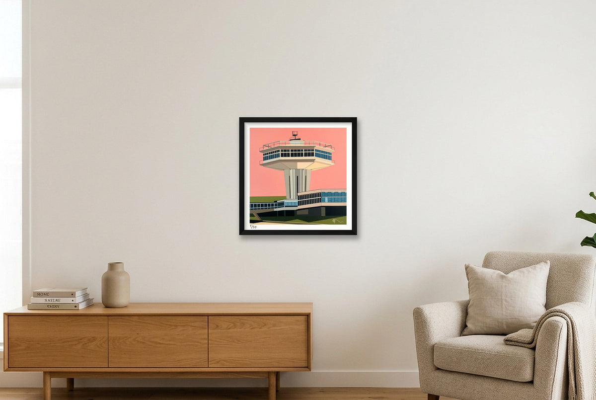 Forton signed — 40×40cm, 16×16" Black Frame