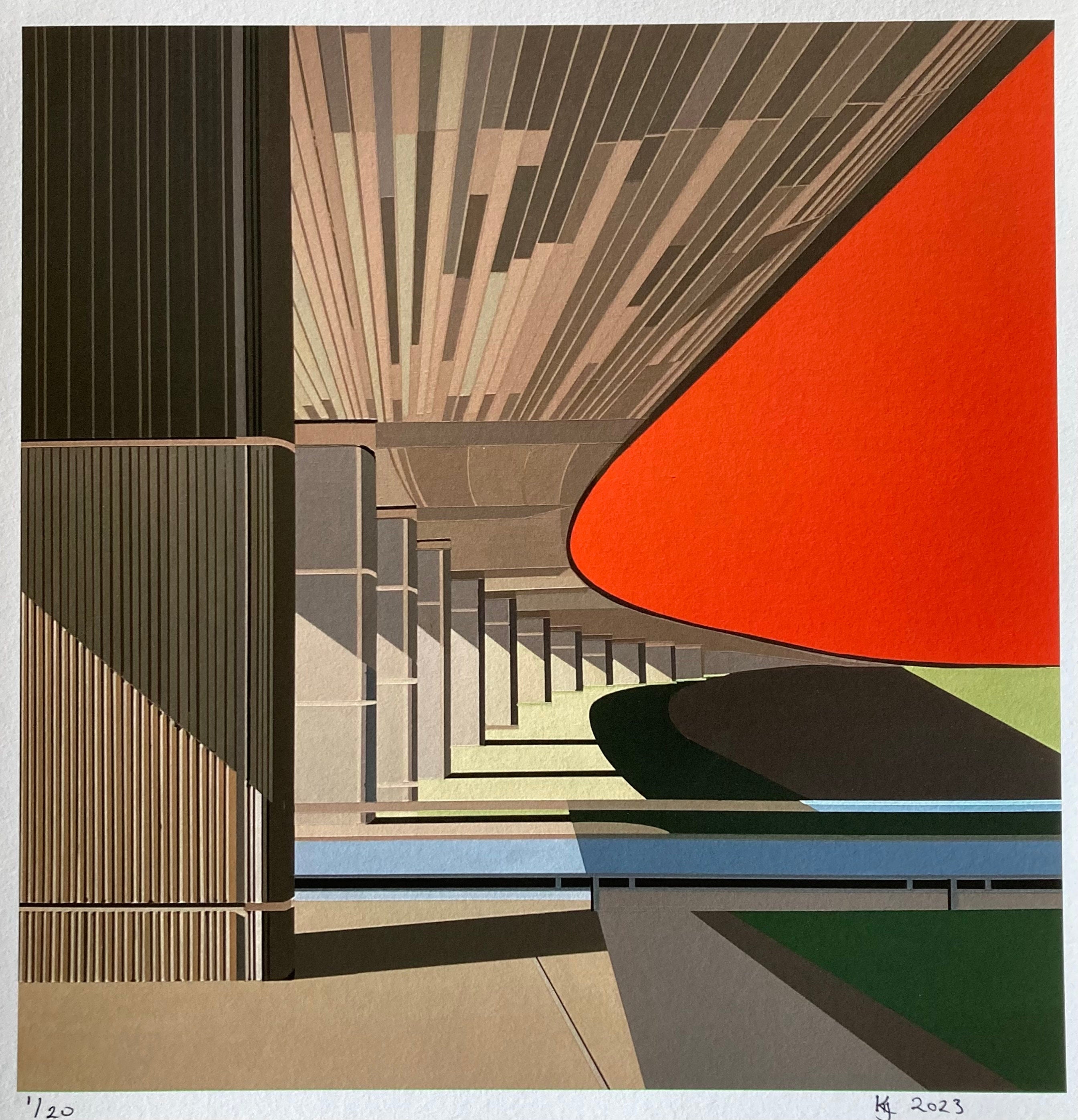Red Hill Flyover Fine Art Giclee Print
